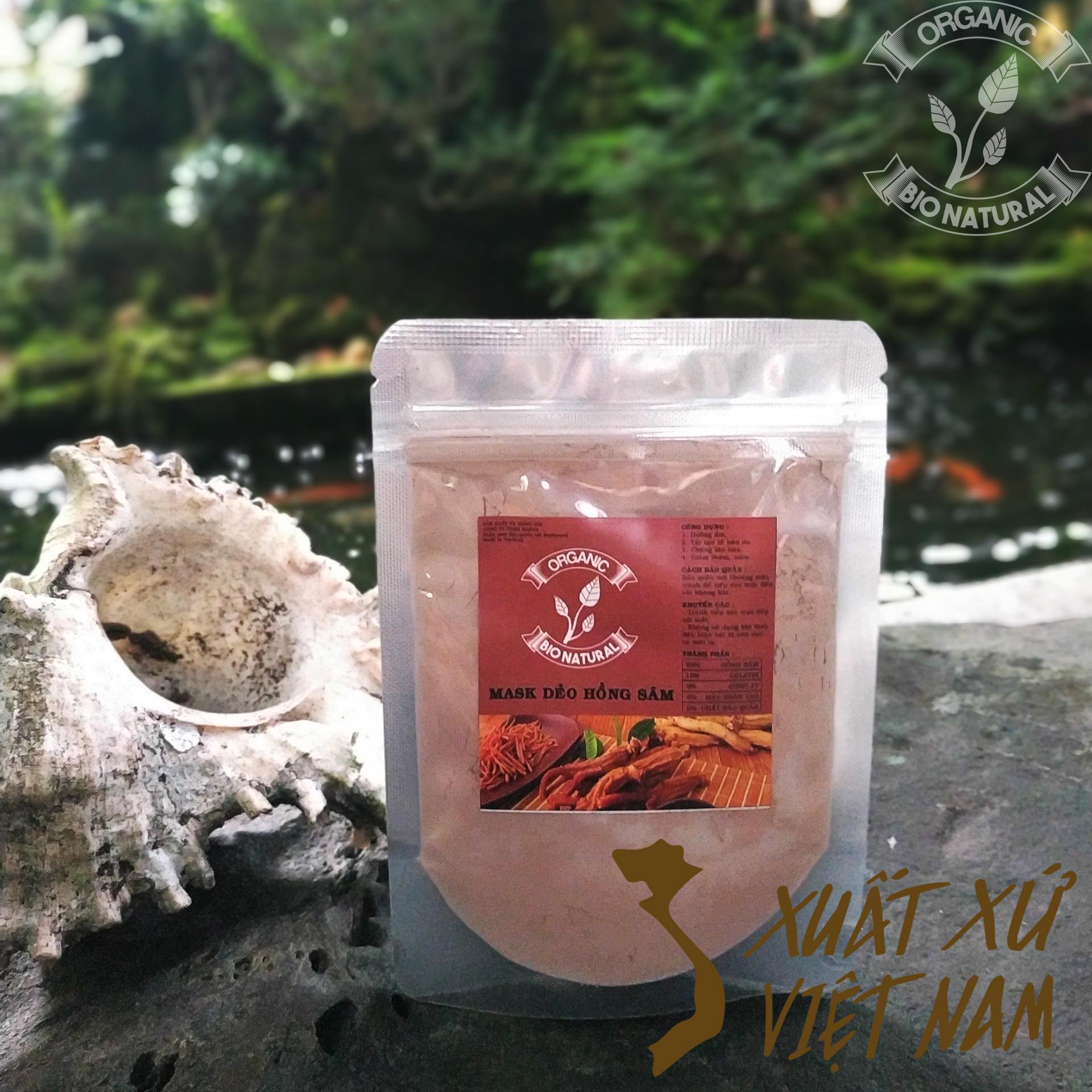 Mặt nạ dẻo hồng sâm handmade 50gr