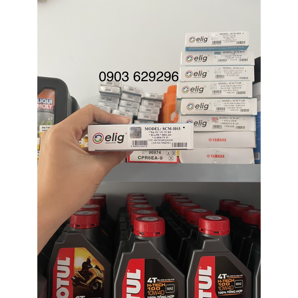 Bố thắng đùm elig h03 cho honda blade, dream, future, liberty fi, wave sym, kymco