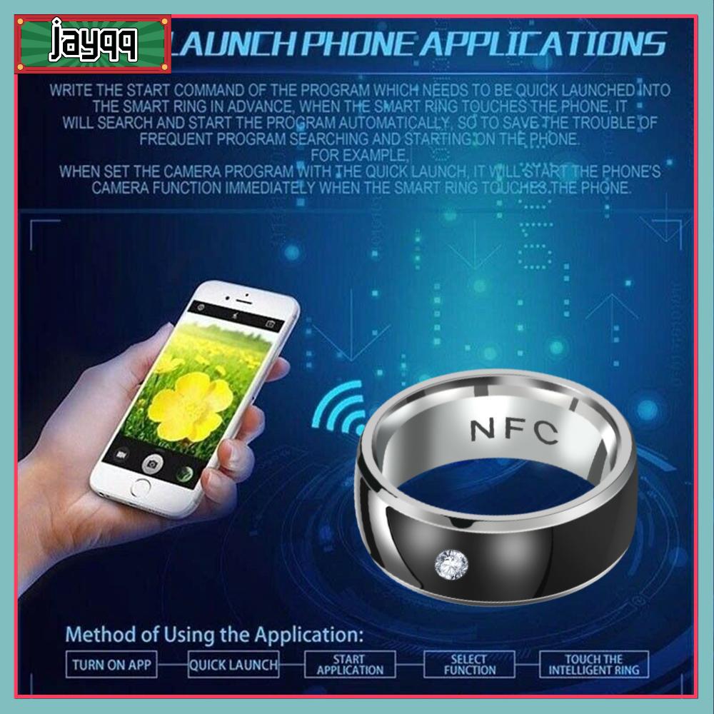 Nhẫn đeo ngón tay thông minh nfc nhẫn thiết bị điện thoại android kết nối đeo thông minh thời trang
