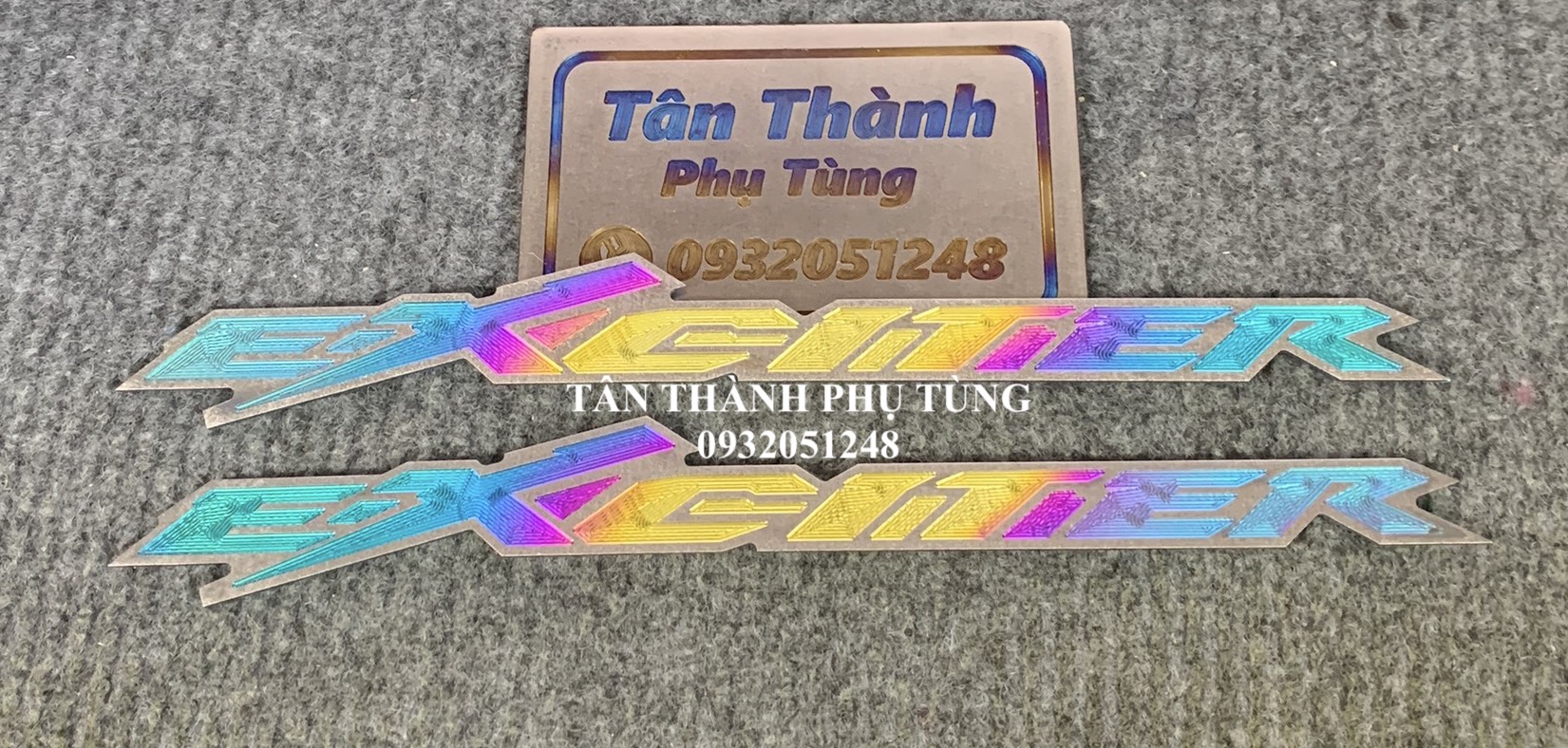 Chữ titan Exciter 7 màu