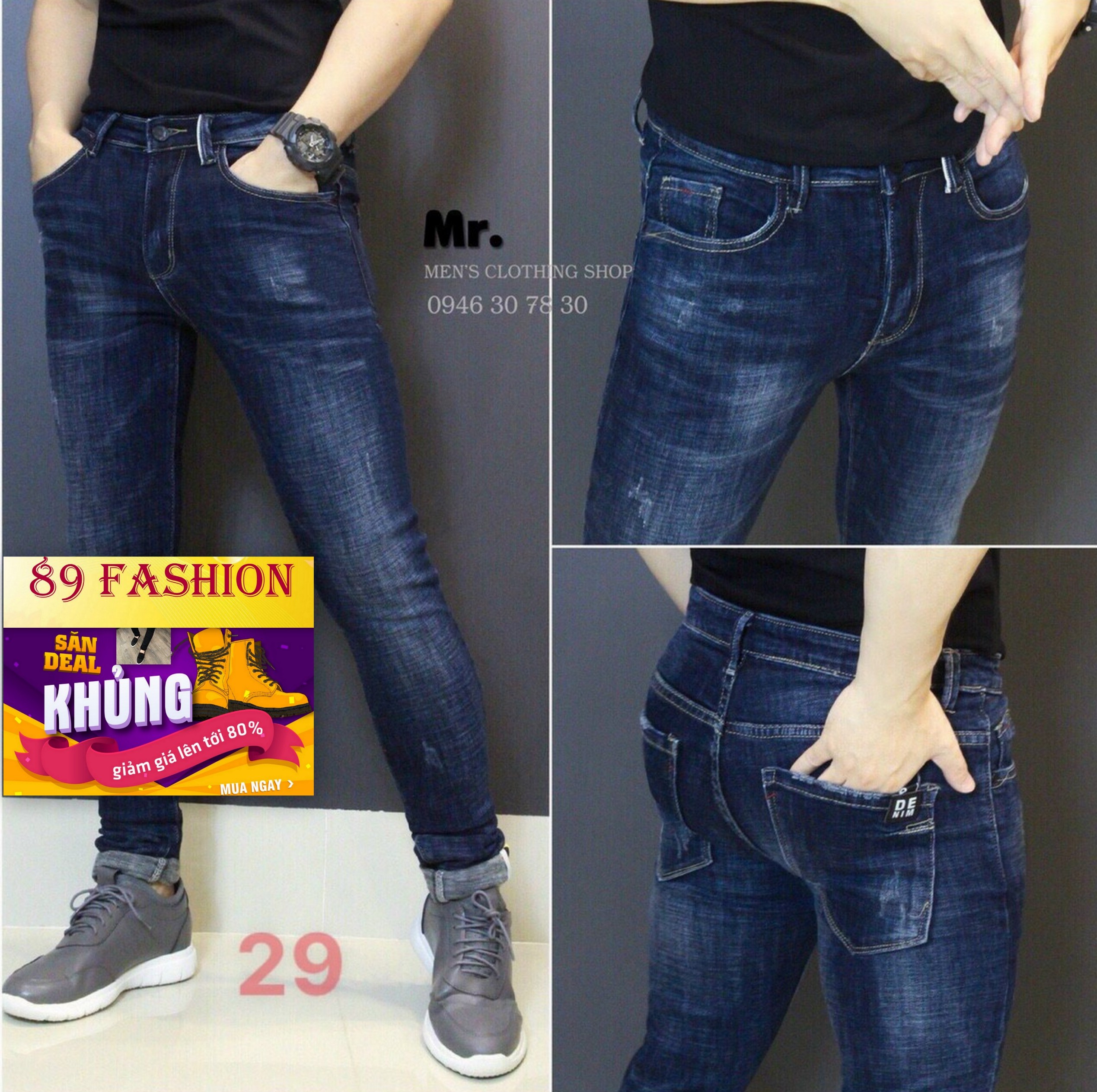 quần jean nam cao cấp mẫu mới nhất MKV29 89 FASHION phong cách chuẩn shop hàng cao cấp rách gối siêu đẹp full tem mác thiết kế trẻ trung hiện đại thời trang 89 FASHION AN10213