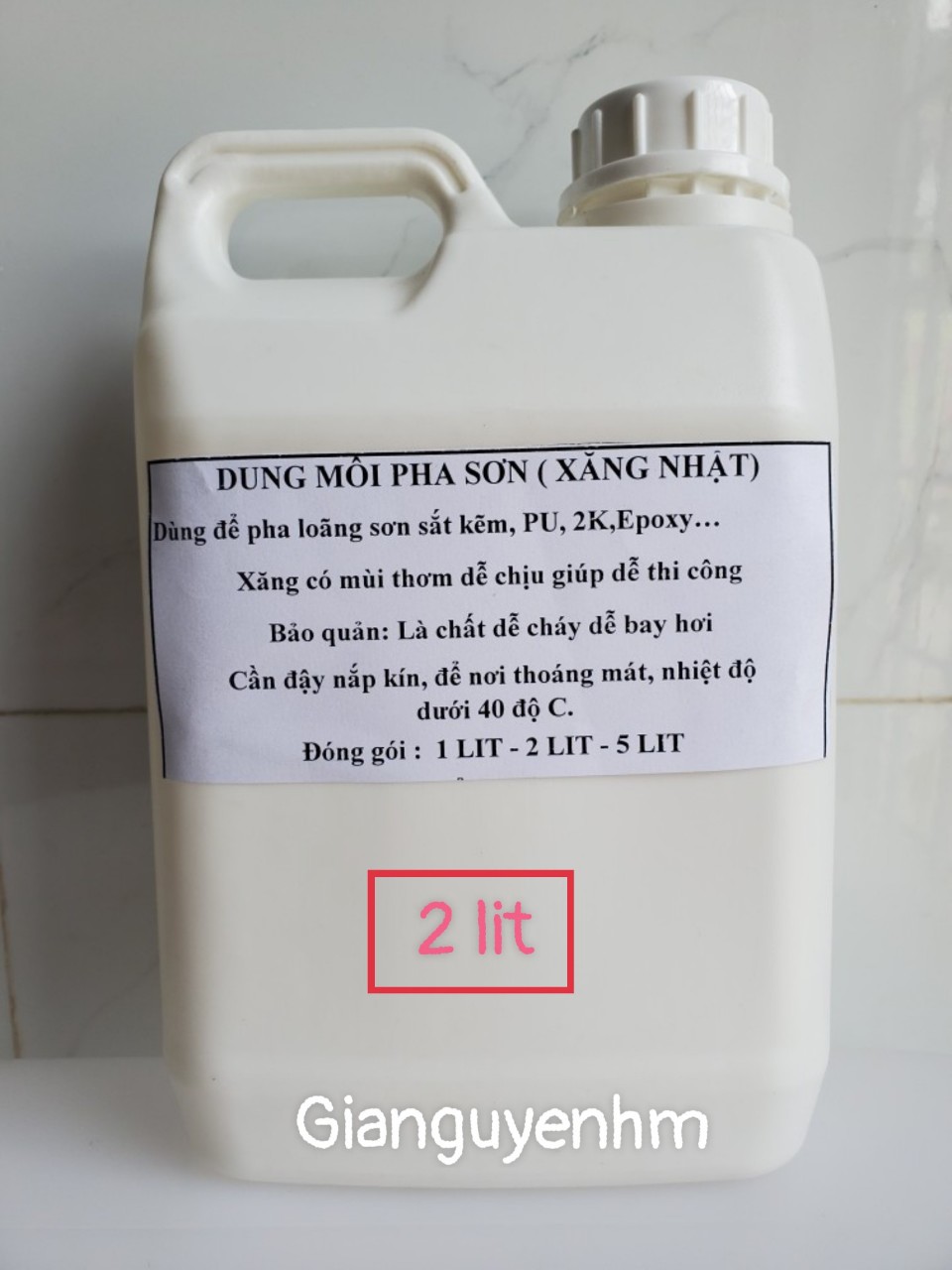 Xăng Nhật/Xăng Thơm/dung môi pha sơn sắt kẽm, 2k, epoxy, sơn PU, tẩy rửa công nghiệp