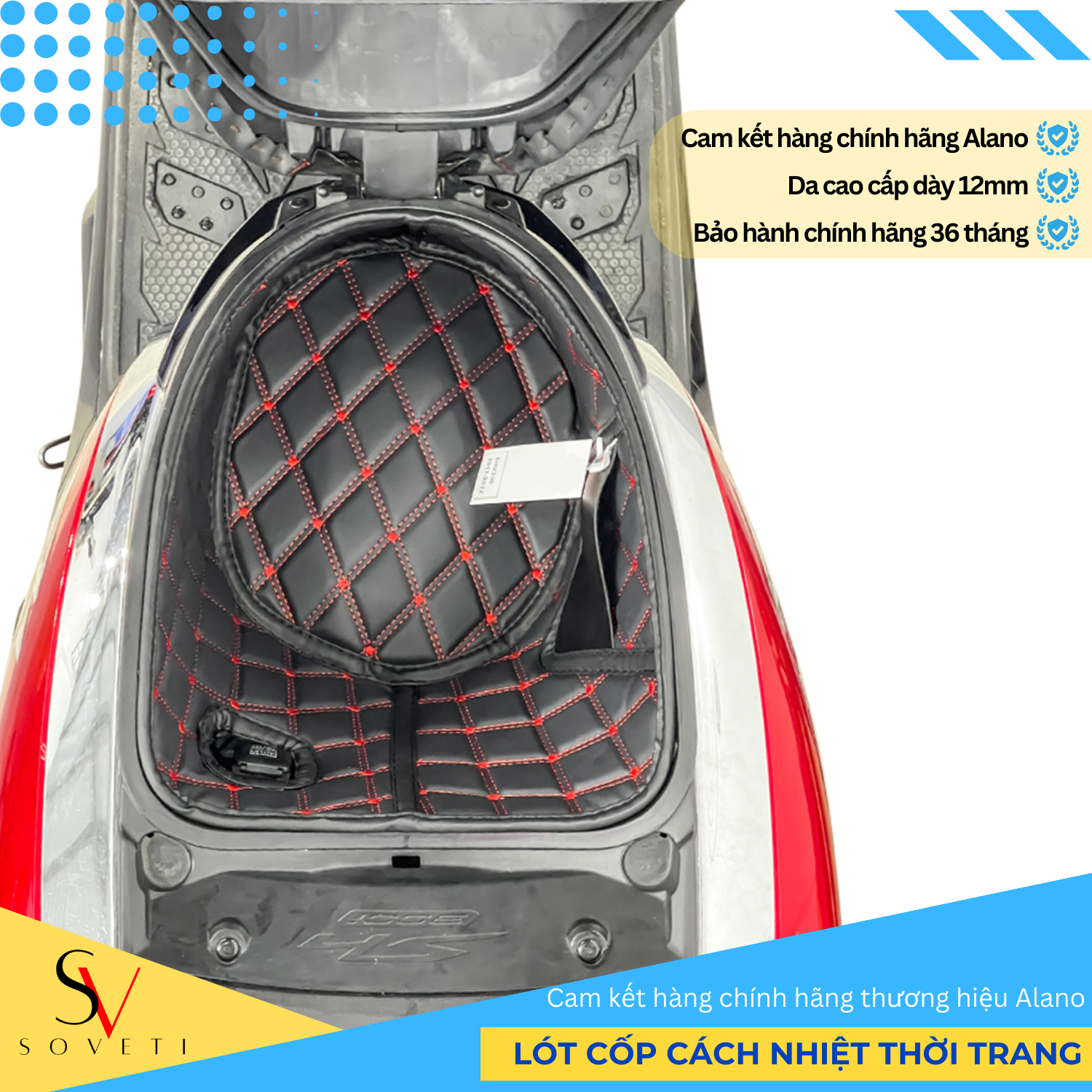 Đệm Cốp Cách Nhiệt, lót cốp da 5D SOVETI XE SHVN 300i chống thấm nước, chống trầy xước Giá Rẻ Tận Xưởng