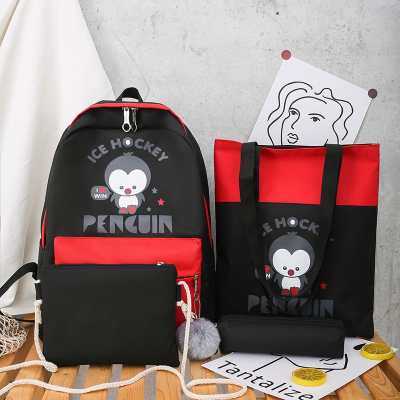 Combo 4 món balo , túi tote, túi đeo chéo, ví thòi trang siêu hot 2020, thiết kế trẻ trung hiện đại hợp thời trang ATN 8486