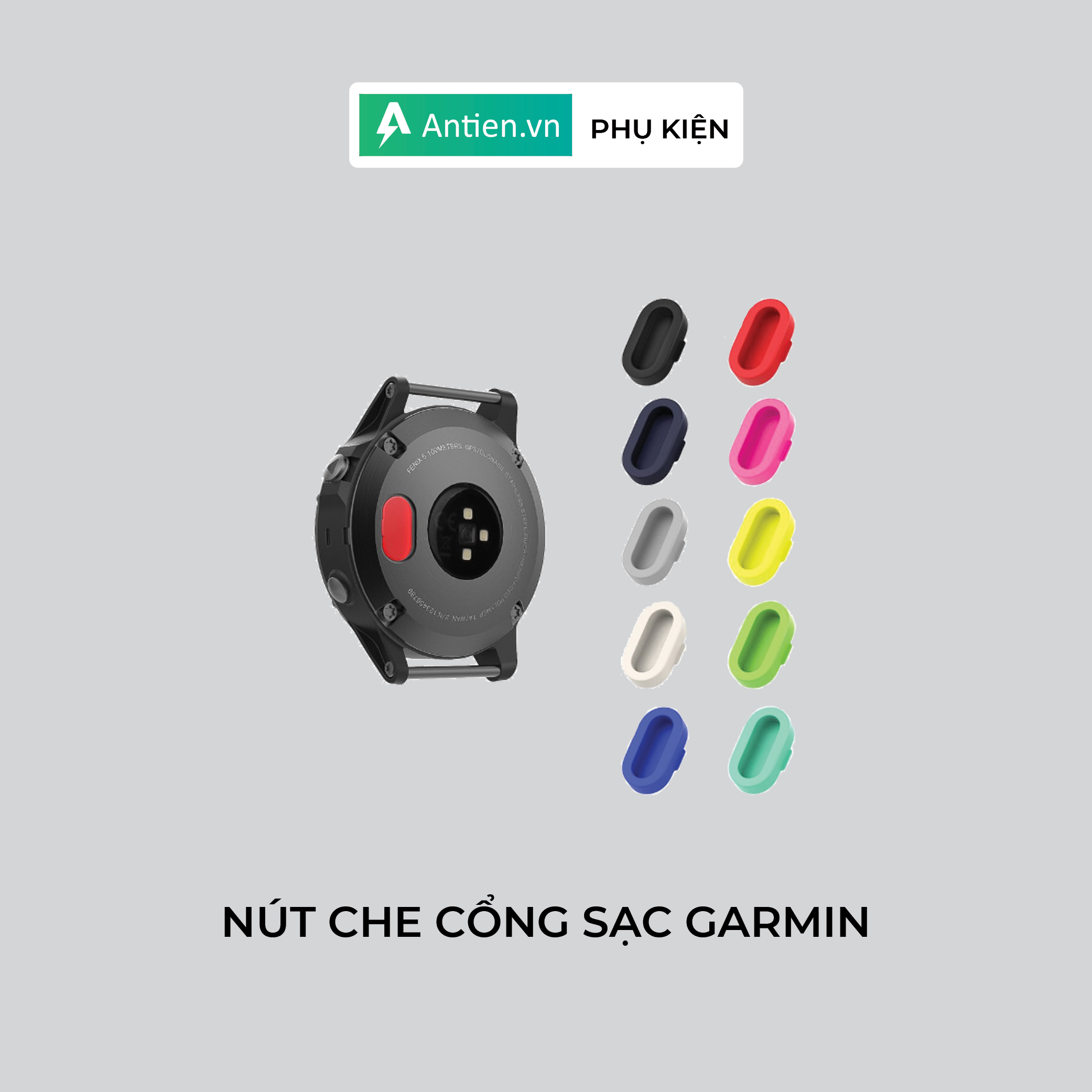 Nút cao su che cổng sạc cho đồng hồ Garmin Fenix 5/5S/5X/instinct/Forerunner 935/45/45S/245/945