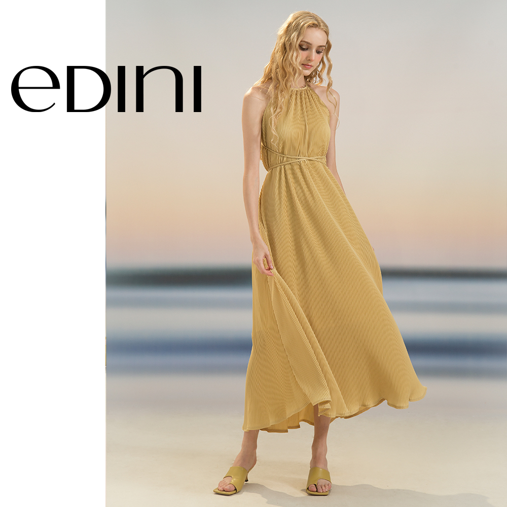 Đầm cổ yếm dáng dài maxi - edini - d1600