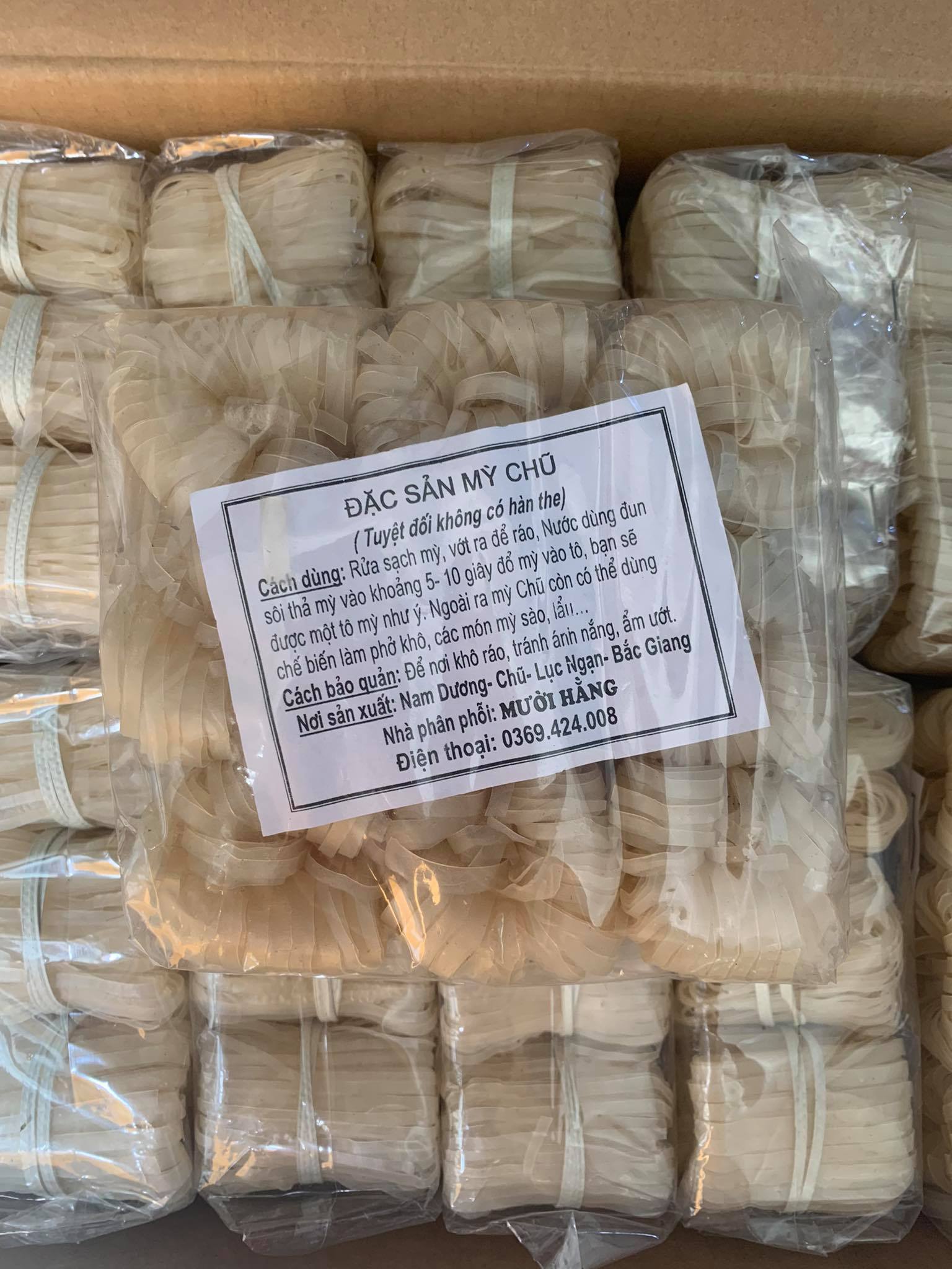 Mỳ chũ bắc giang gói 350g