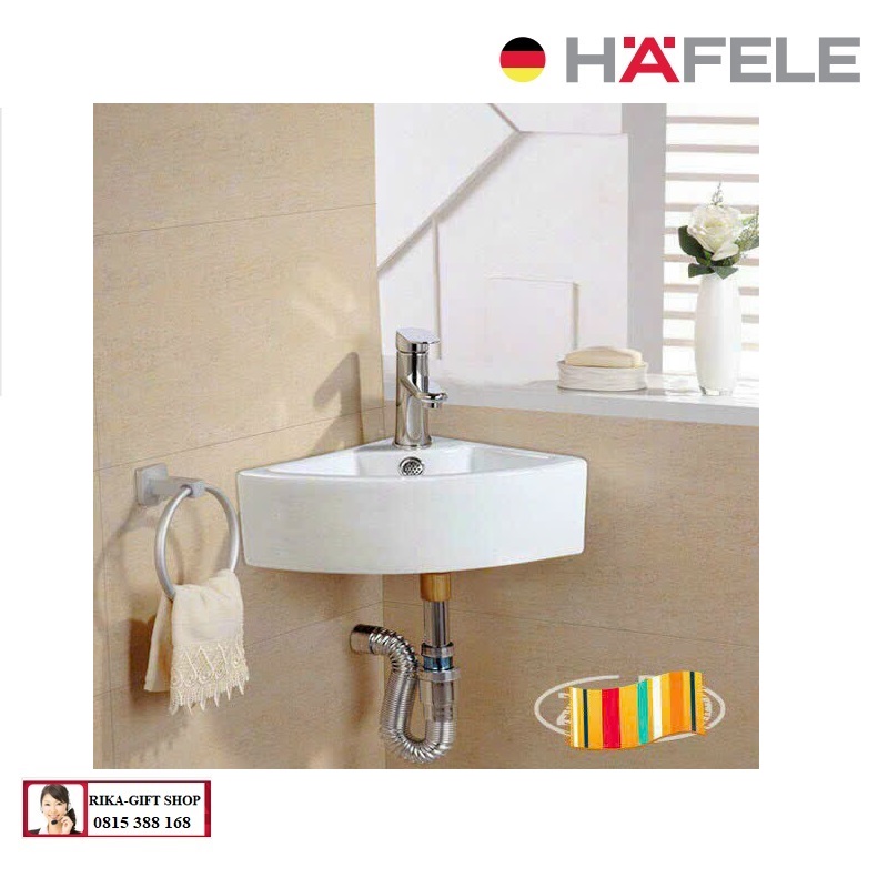 Lavabo góc treo tường hafele 588.09.410
