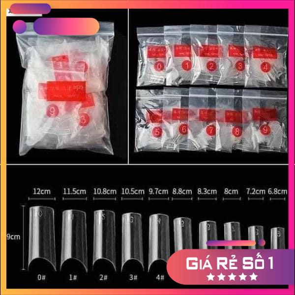 Móng nối tre trong - Móng nối thang trong form chuẩn túi 500 móng - Mini Nails