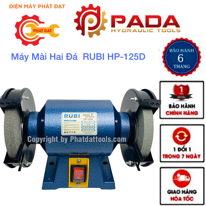 Máy mài hai đá rubi hp-125d máy mài 2 đã mini
