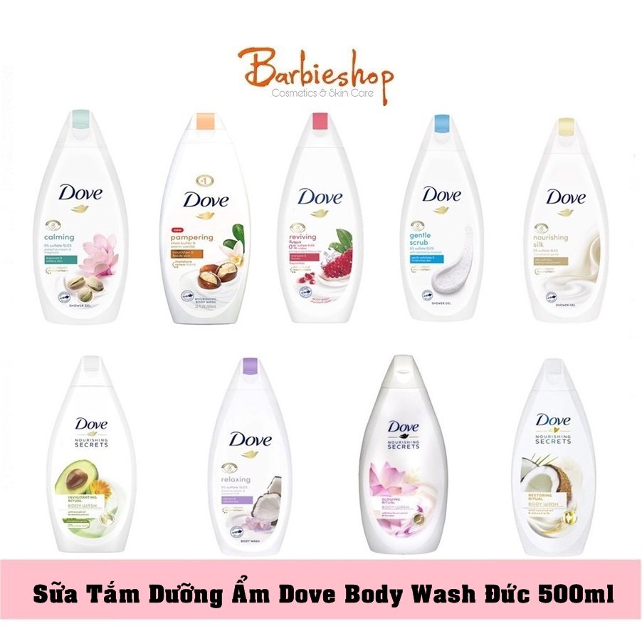 Sữa tắm dưỡng ẩm dove body wash đức 500ml