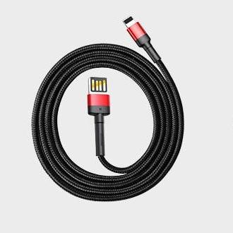 Cáp sạc đầu USB thiết kế đặc biệt có thể đảo ngược , truyền dữ liệu tốc độ cao Baseus Cafule Lightning Special Edition cho các đời iPhone/ iPad ( 2.4A, USB Double Side Fast Charge Cable) - Phân phối bởi Vietstore