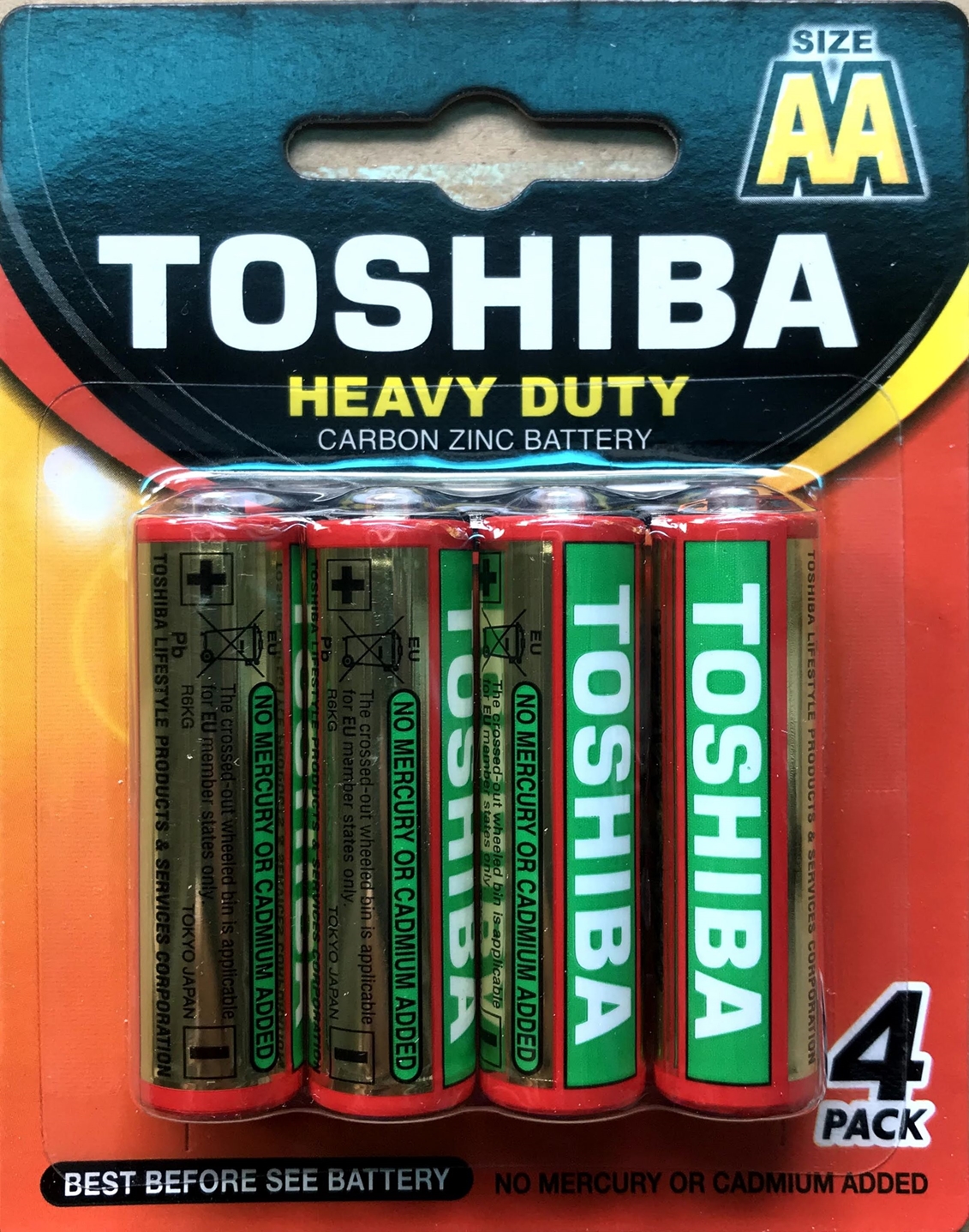 [HCM]Pin AA Toshiba 1.5V Không sạc vỉ 4 viên R6KG BP-4LWT (VN)