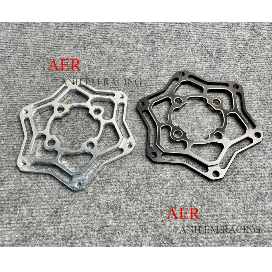 Lòng đĩa 4 lỗ mẫu bông nhôm cnc 3d sử dụng đĩa winner