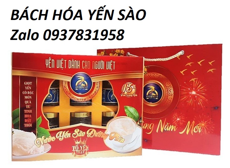 [HCM]KÈM TÚI - Hộp Nước Yến Sào EVERNEST 15% tổ yến cao cấp siêu ngon