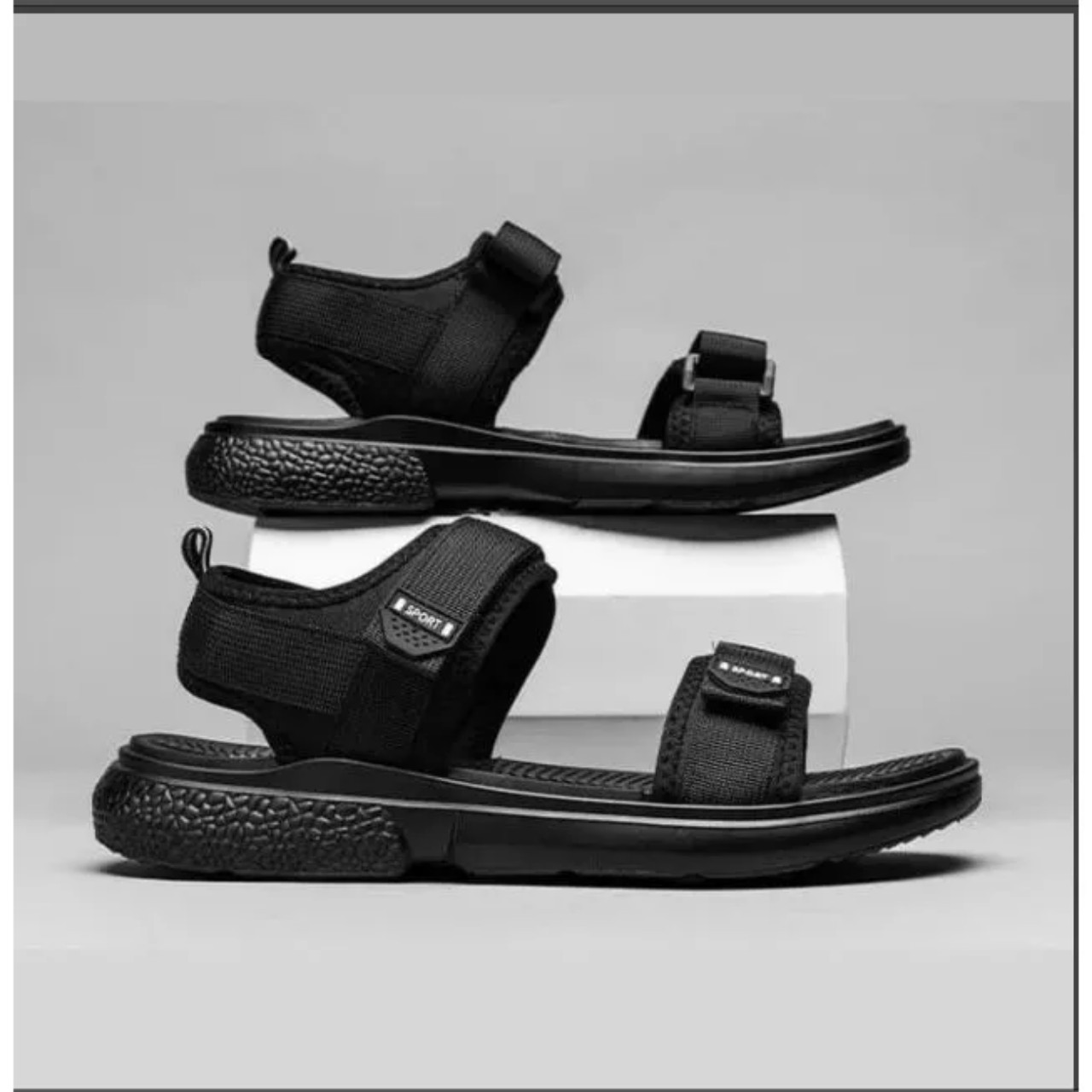 Dép Sandal dép quai hậu nam nữ quai ngang đế đúc hotrel