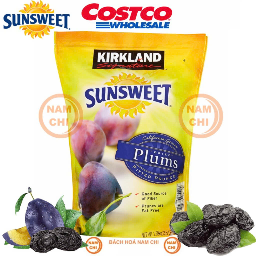 [DATE MỚI] MẬN SẤY KHÔ Kirkland Sunsweet Plums 1.59kg - Hàng Mỹ
