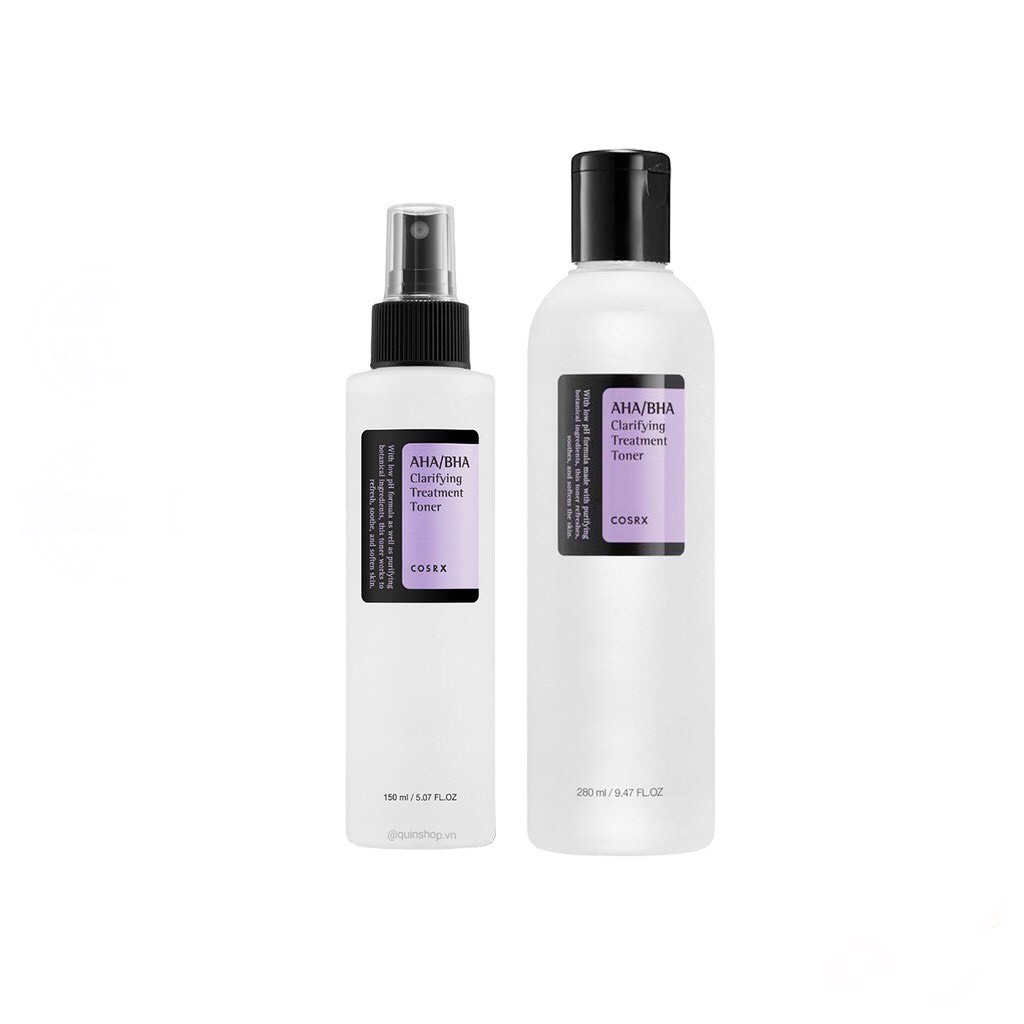Nước hoa hồng giảm mụn cosrx aha/bha clarifying treatment toner 150ml