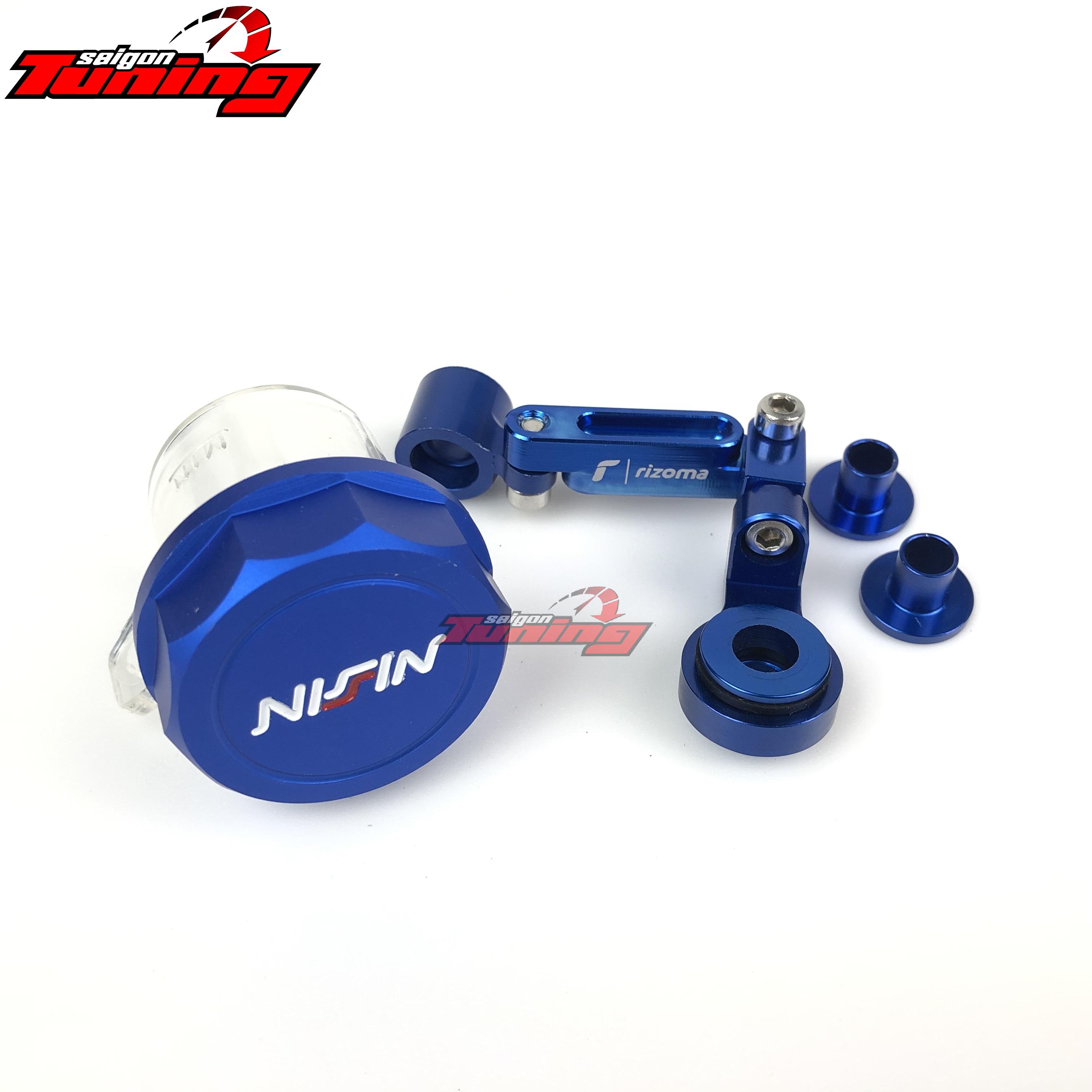 [HCM]Combo bình dầu + pass gắn - Màu xanh Blue  SaigonTuning