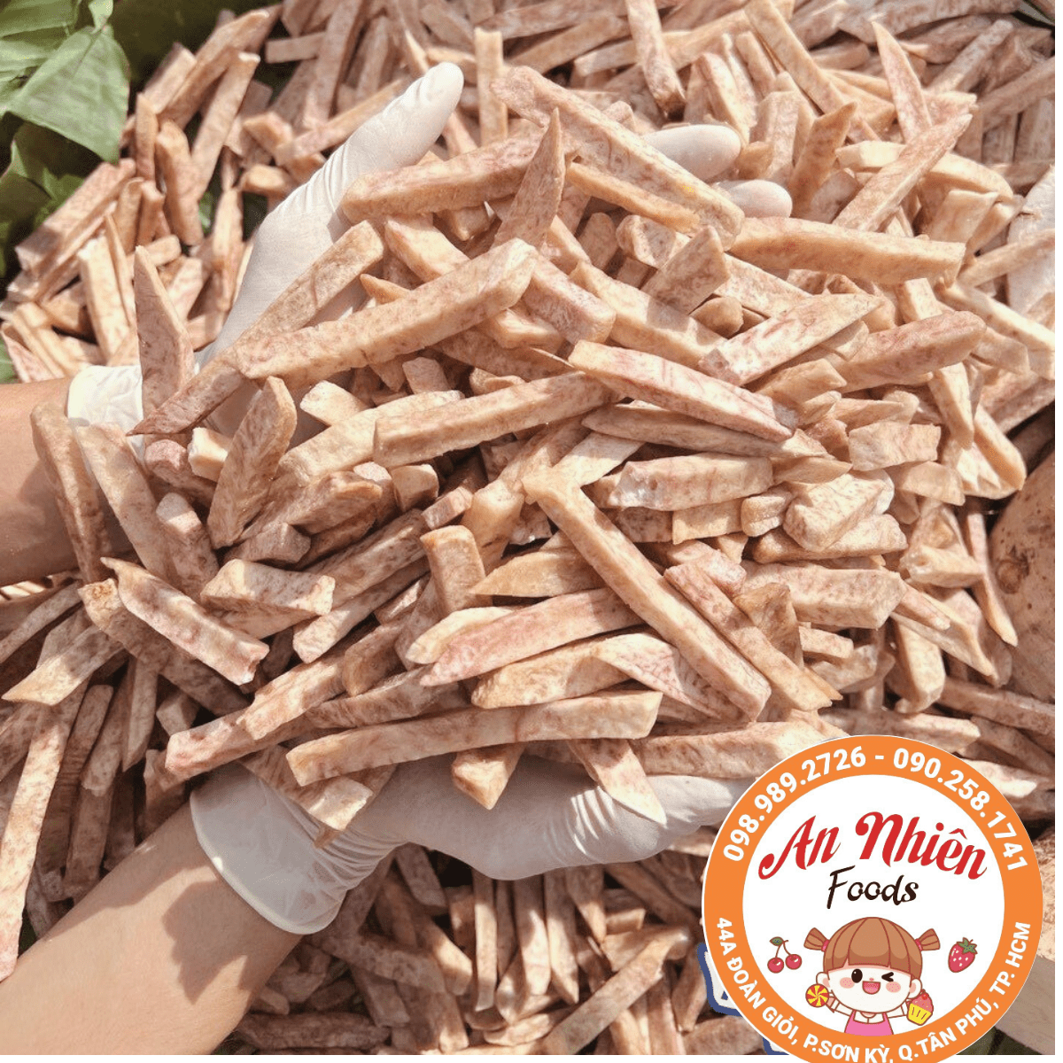 1 kg- khoai môn sấy giòn