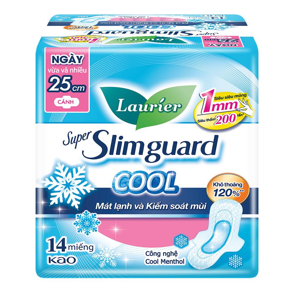 [GÓI LỚN TIẾT KIỆM] Băng Vệ Sinh Laurier Siêu Mỏng Mát Lạnh 1mm Loại lớn