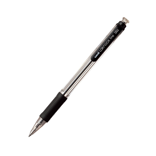 Bút bi bấm uni laknock grip sn-101 - mực đen
