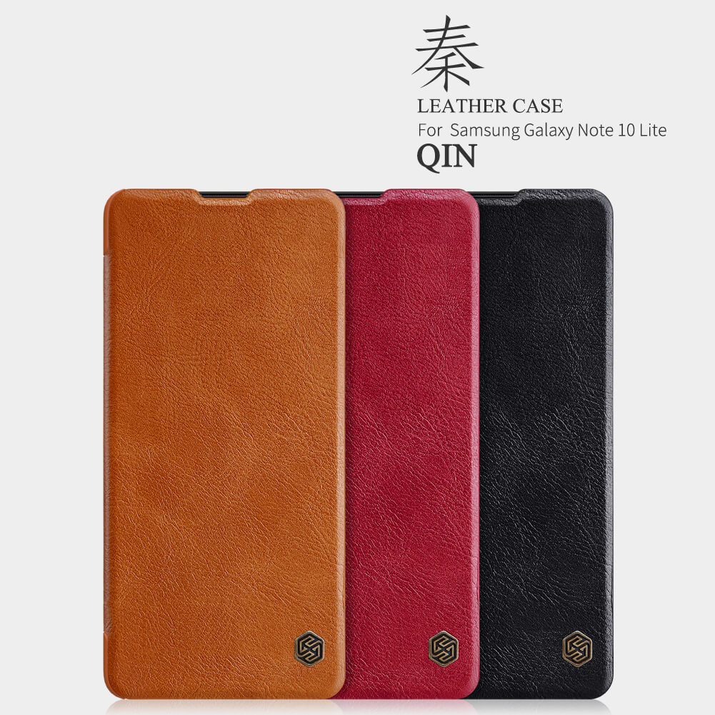 Bao da Samsung Note 10 Lite Nillkin Qin bền đẹp , sang trong, cao cấp