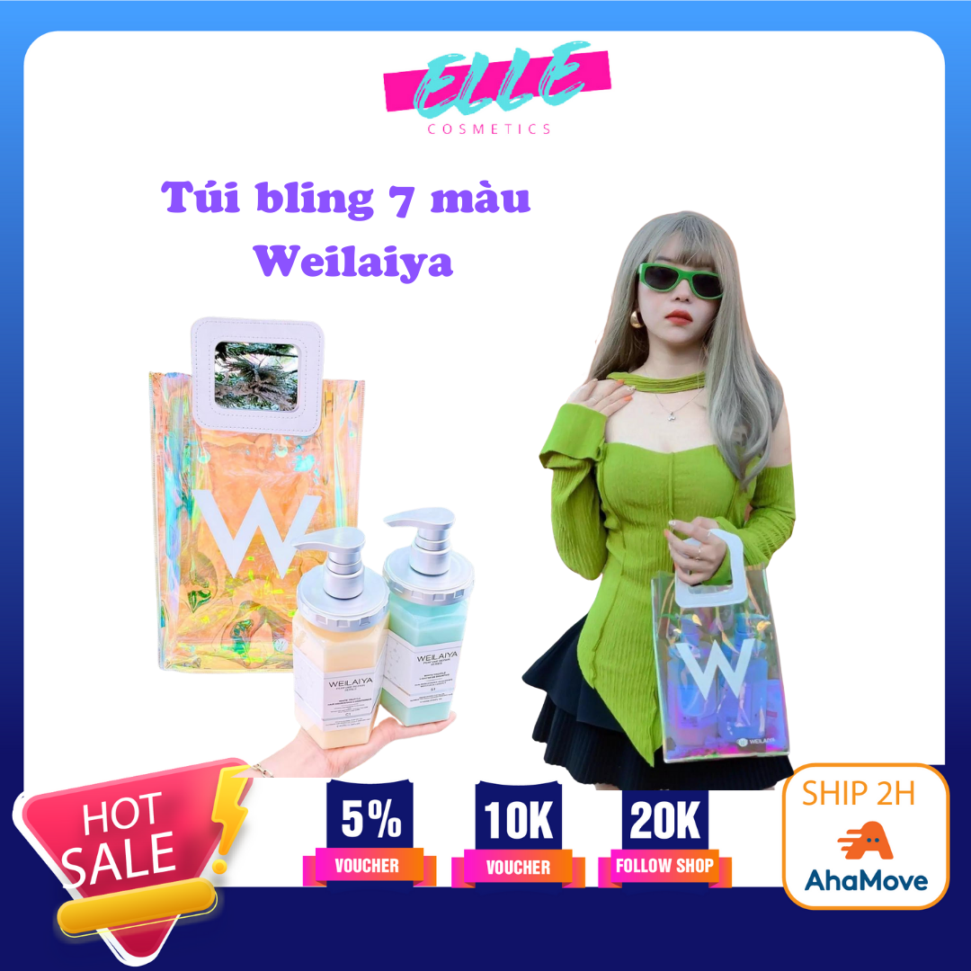 Túi dẻo bling hologram Weilaiya thời thượng
