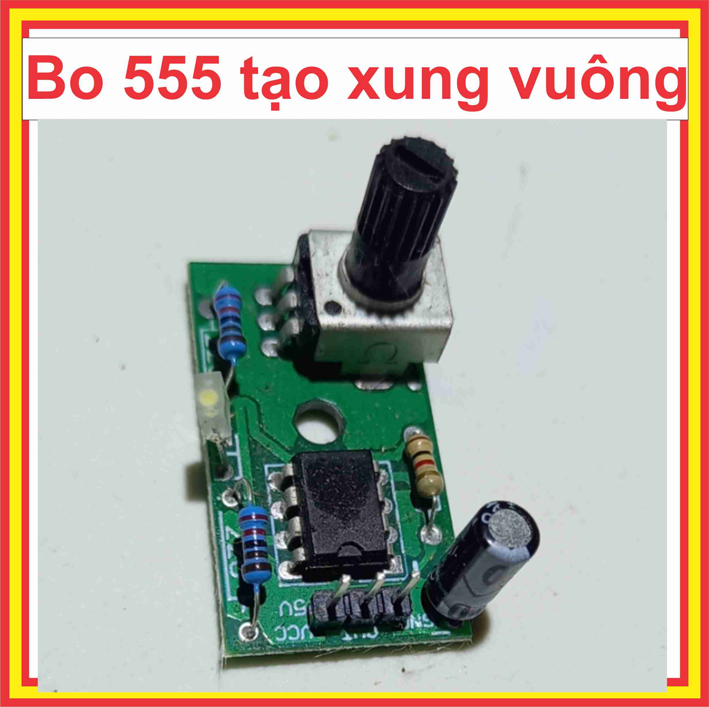 Bo tạo xung 555, Tạo xung vuông