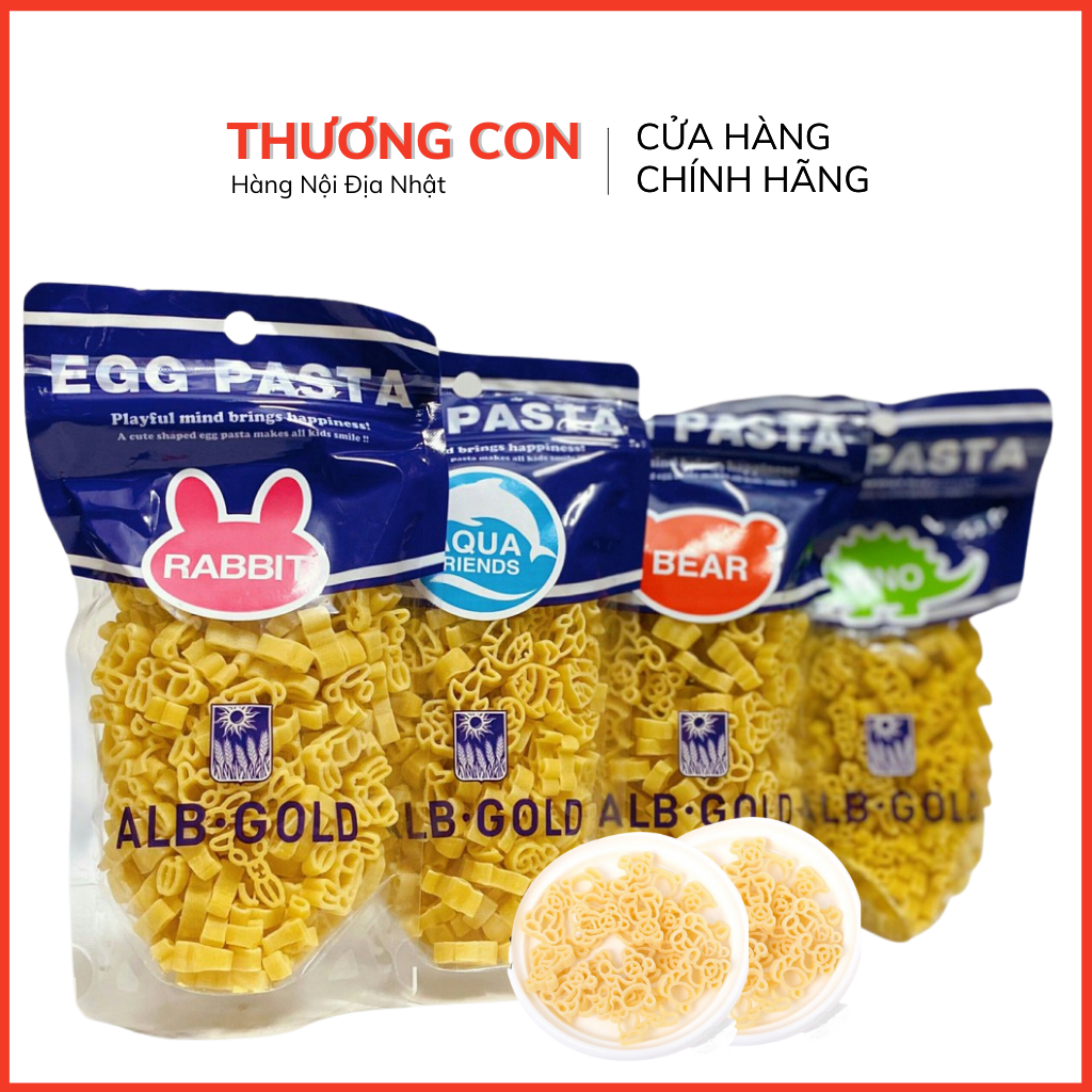 Mì nui trứng egg pasta đủ loại cho bé