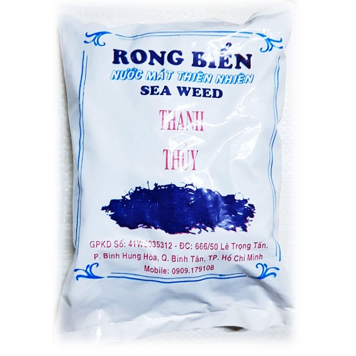 1 gói rong biển nguyên chất nấu nước sâm nước mát Thanh Thủy (80gr)
