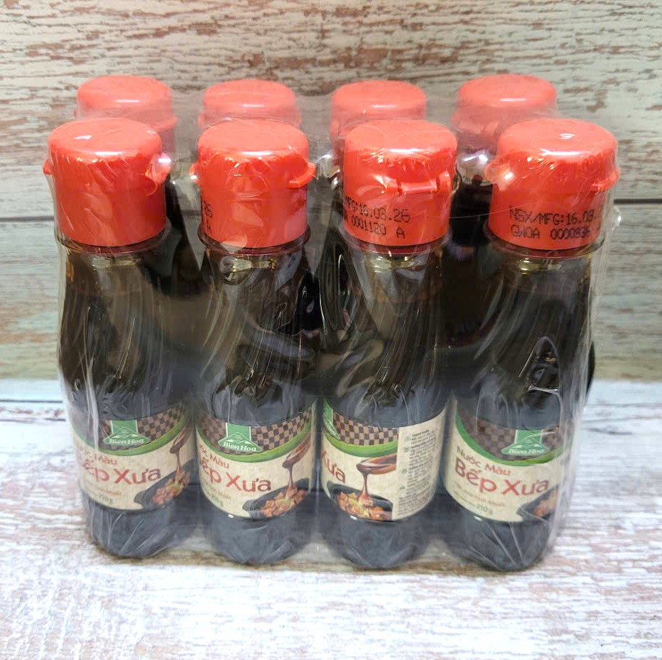 SET 8 chai x 210gr - NƯỚC MÀU BẾP XƯA (MẬT MÍA TINH KHIẾT) BIÊN HÒA Pure Molasses