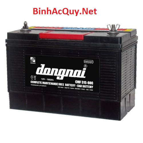 BÌNH ẮC QUY ĐỒNG NAI CMF 31S-800 12V-100AH dùng cho dòng xe Hyundai, Kia, Sym, Vinaxuki