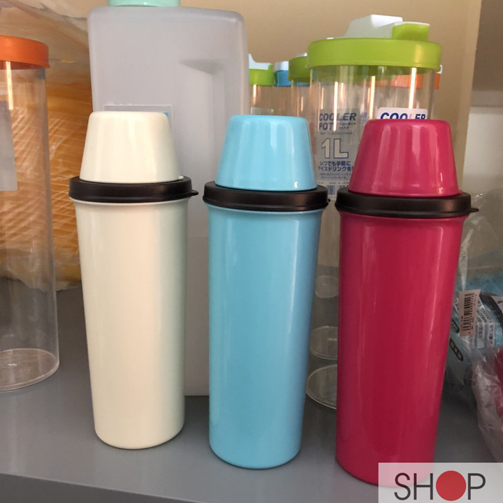 Bình Đựng nước Yamada Nhật Bản chính hãng nhựa PP, PS cao cấp 400ml có nắp đậy kín giữ nhiệt tốt