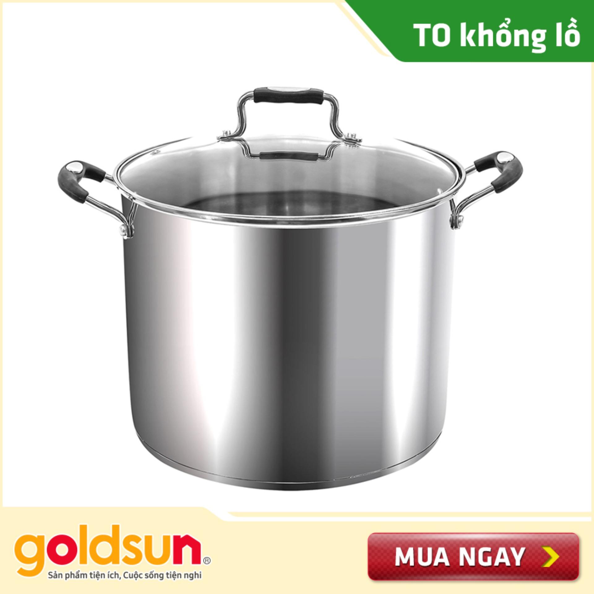 Nồi luộc gà inox Goldsun 30cm, dùng được bếp từ GH24-F30SG