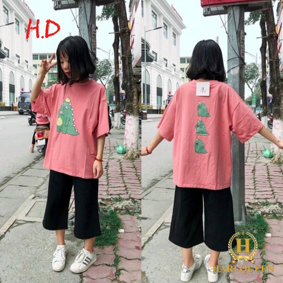 Sét áo khủng long + quần ống rộng lửng HDA0420