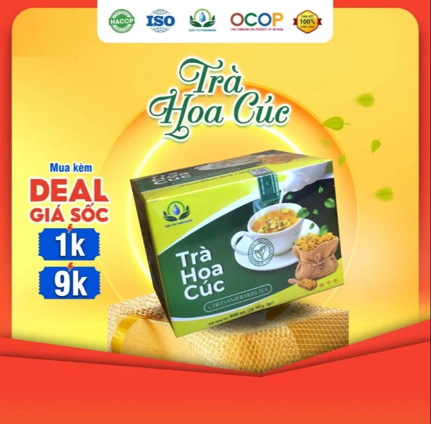 Trà hoa cúc túi lộc , hộp 30 túi  ( HCM ) 100% chính hãng .