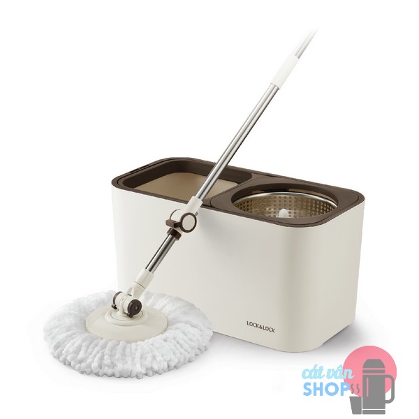 Bộ lau nhà Lock&Lock ETM478 Dual Bucket Spin Mop xoay tay 360 độ