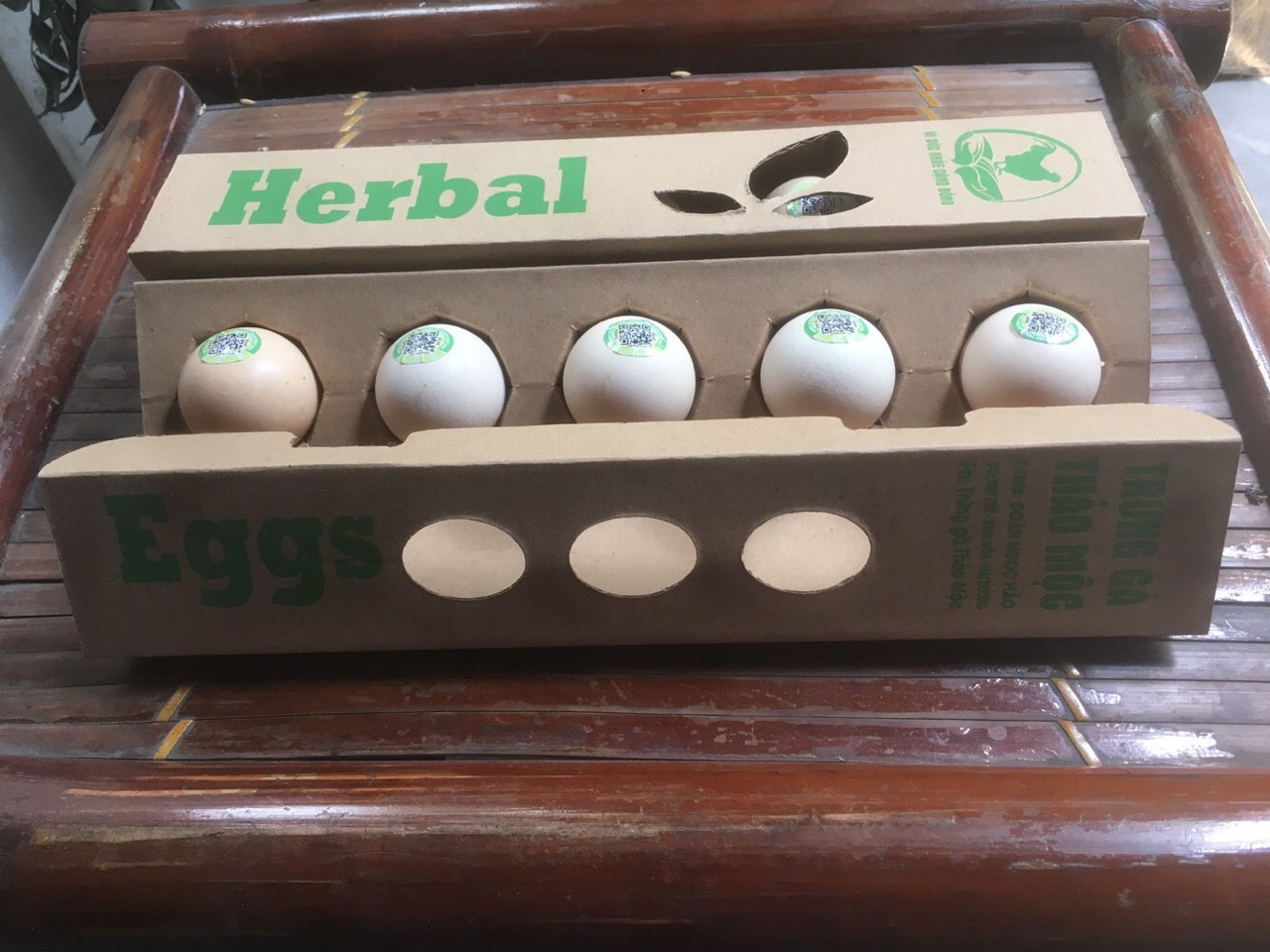 Trứng Gà Thảo mộc herbal - thơm ngon, bổ dư.ỡng combo 3 hộp