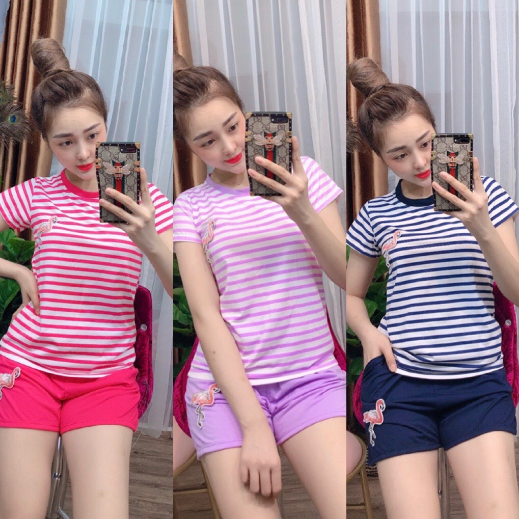 Set bộ cotton đùi cực đẹp có size 40-75kg - ct32