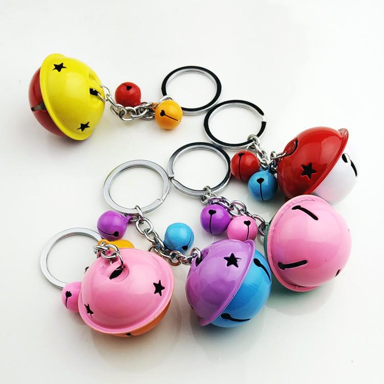 [CHÁT VỚI SHOP ĐỂ CHỌN MÀU] Móc khóa quả chuông nhiều màu móc chìa khóa móc balo