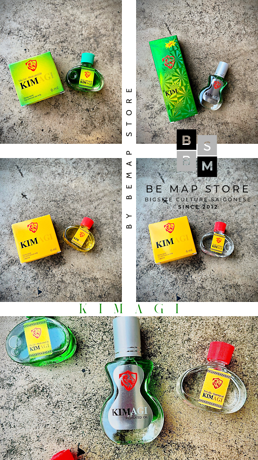 KIMAGI HERBAL Dầu Gió Thơm Dịu Nhẹ 6ml - Hàng chính hãng Agimexpharm HCM