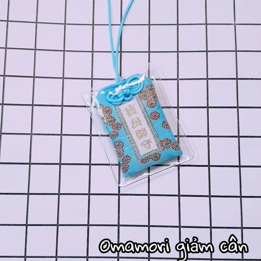 [HCM]Túi Gấm Omamori Giảm Cân Xinh Đẹp Tặng Kèm Đá Ngũ Sắc