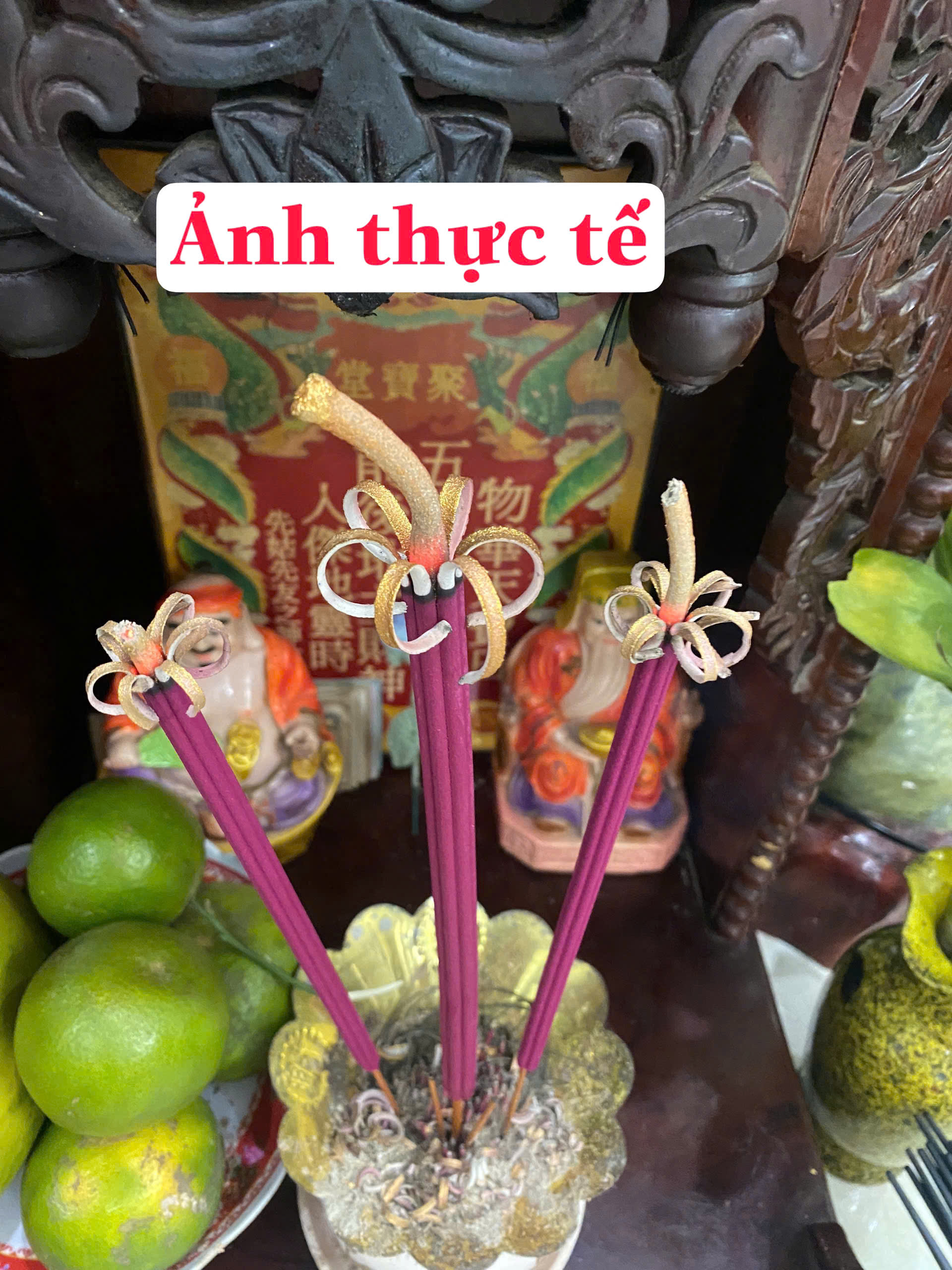 Nhang Nở Hoa Phú Quý 6 Cánh Tài Lộc 18 Cây Dày 8mm Cao 4 Tấc Mẫu 2025