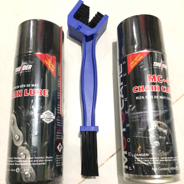 Bộ vệ sinh sên, dưỡng sên Thunder 400ml và bàn chải
