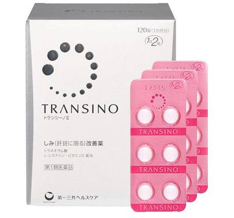 Viên uống trắng da TRANSINO Whitening hộp 60/120/240v