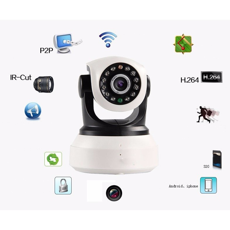 [HCM]Camera wifi SIEPEM 6203 pro chuyển động theo người. Bảo hành 24 tháng.