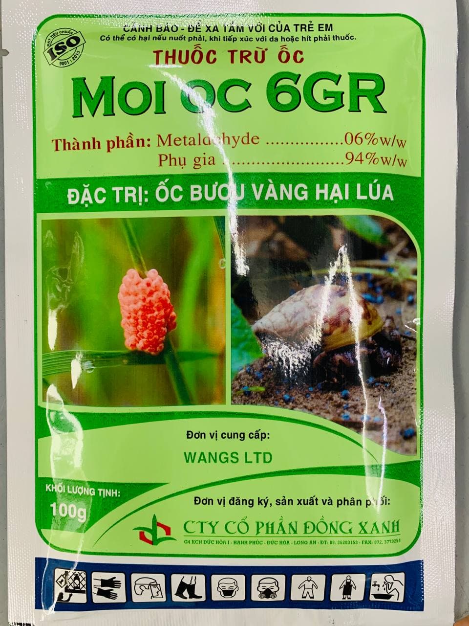 Thuốc trừ ốc moi oc - thuốc diệt ốc sên cho cây trồng - gói 100gr
