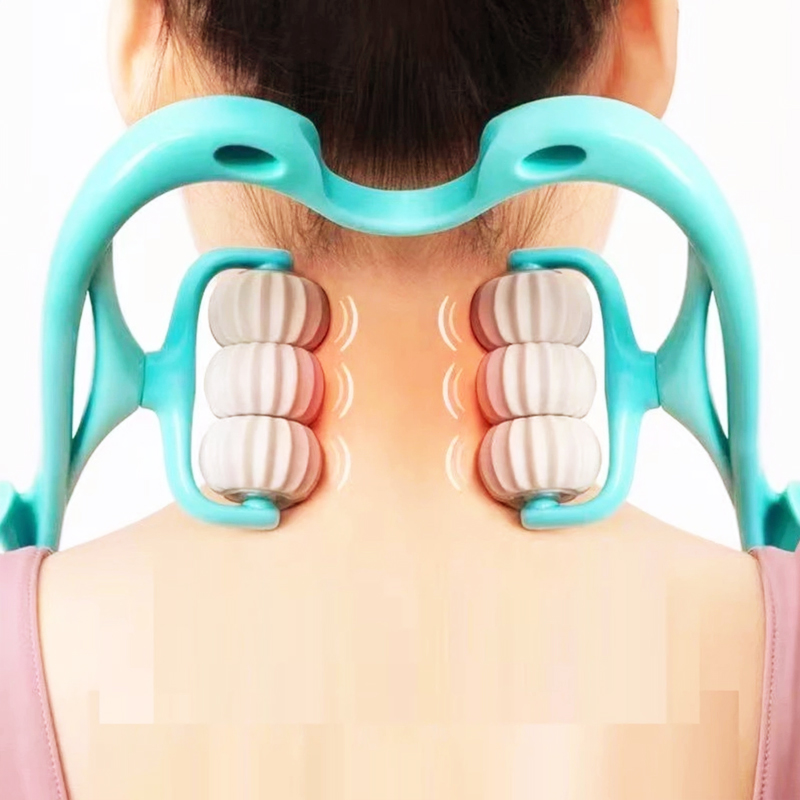 6 PCs spine massage tool neck massage stick 6 roller anti-fatigue sleep monitor back shoulder pain therapy massage stick spine massage