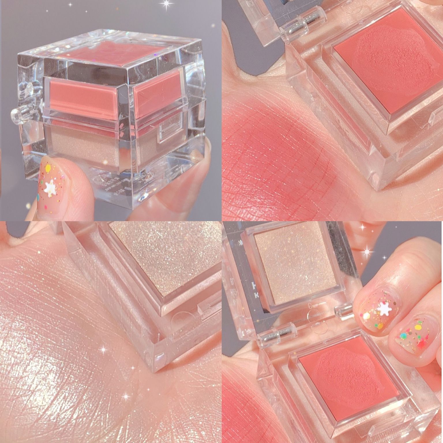 Phấn Má Bắt Sáng Hai Màu Tự Nhiên Lâu Trôi Magic Casa